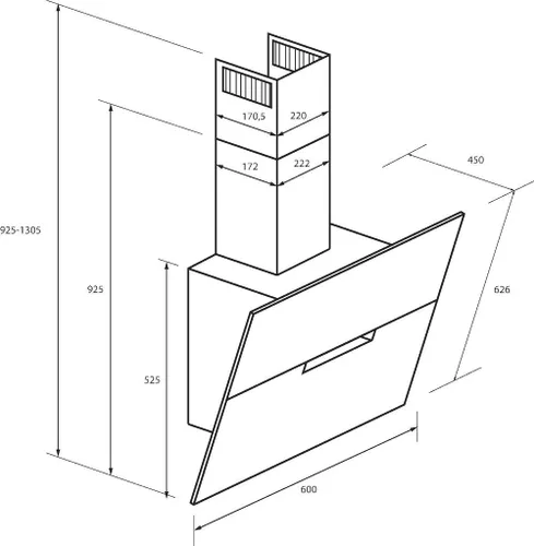 Okap Haier HADG6DCS56B Czarny