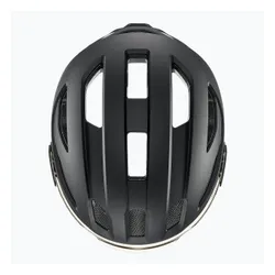 Kask rowerowy UVEX Stride Visor black matt/litemirror silver
