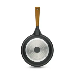 GERLACH Natur 28 cm - patelnia ceramiczna nieprzywierająca z pokrywką