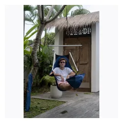 Fotel hamakowy Ticket To The Moon Moon Chair royal blue