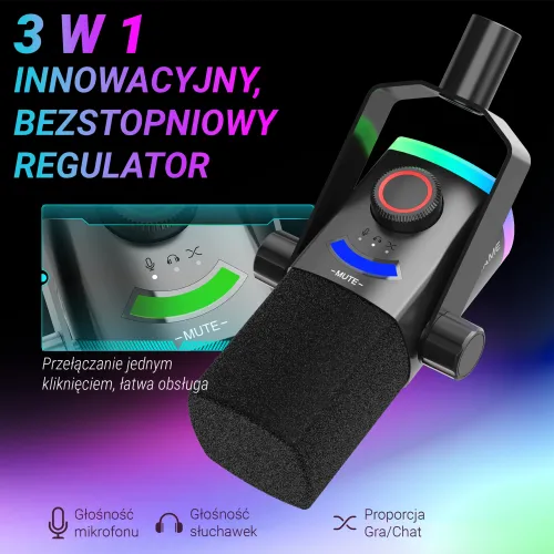 Mikrofon Fifine AM8PROT Przewodowy Dynamiczny Czarny