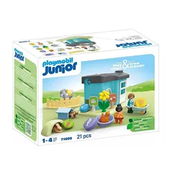 Набор фигурок Playmobil Junior 71690 Отель для животных с раздатчиком еды