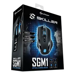 Myszka gamingowa Sharkoon Skiller SGM1 przewodowa 10800 dpi optyczna czarna