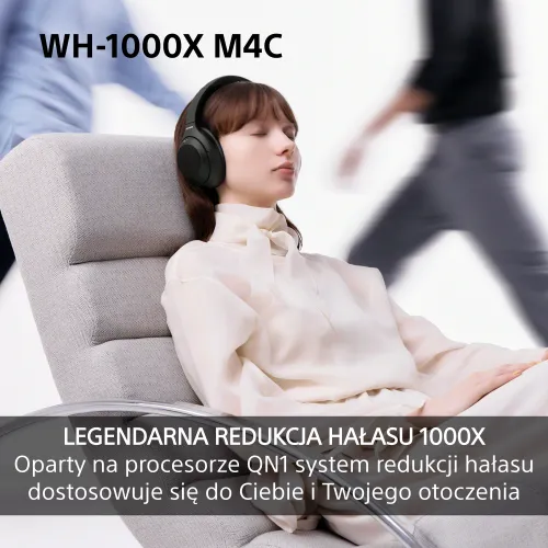 Słuchawki bezprzewodowe Sony WH-1000XM4C ANC Nauszne Bluetooth 6.0 Srebrny