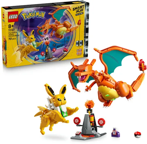 LEGO 72167 Pokémon SMART Play Charizard kontra Jolteon — ostateczna bitwa