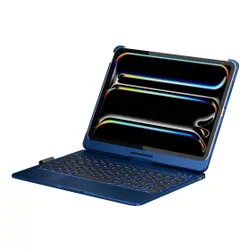 Etui na iPad Air / iPad Pro TYPECASE Flexbook Touch Błękitny pacyfik Klawiatura