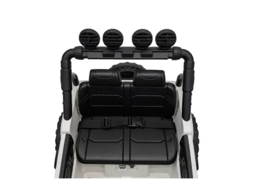 Auto Na Akumulator Jeep Rubicon 2X200W 24V Eva Skóra LED Pilot Radio MP3