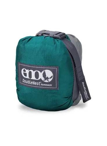 Hamak turystyczny ENO DoubleNest Hammock - seafoam/grey
