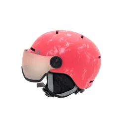 Kask narciarski dziecięcy SALOMON GROM VISOR pink z WBUDOWANA SZYBĄ - KAT. S2 - Rozmiar - M