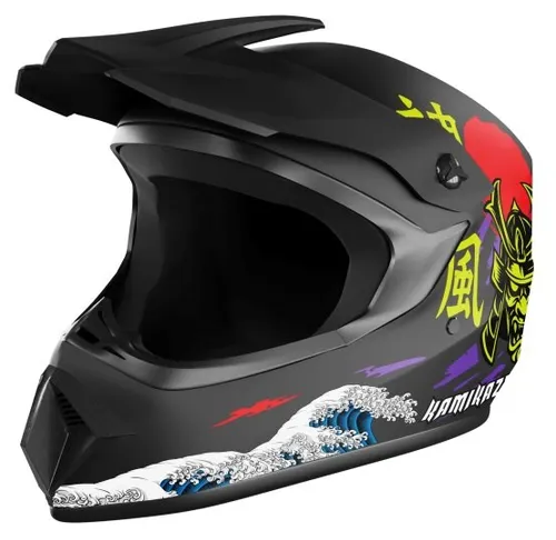 Kask KAMIKAZE Katana Czarny Full Face (rozmiar L)