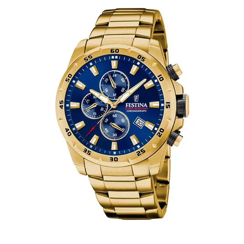 Festina Chrono Sport Saatler 20541/2 Gold / Navy