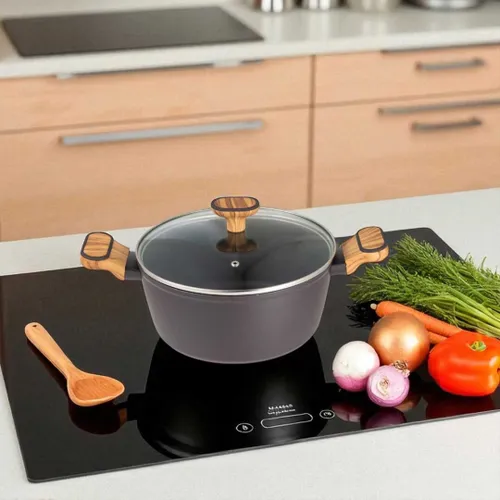 Garnek Multiclad 24Cm Z Pokrywą Bergner Bg-56037 Charcoal