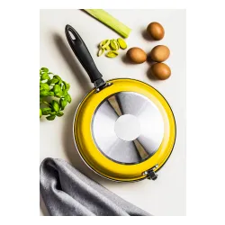 TESCOMA Presto Yellow 26 cm żółta - patelnia do naleśników i omletów nieprzywierająca dwustronna