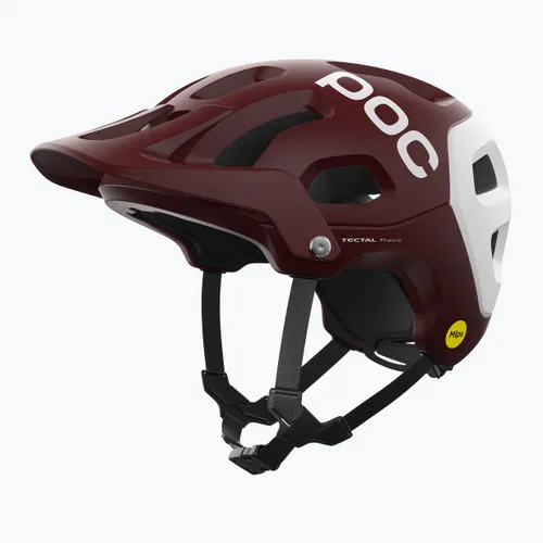 Kask rowerowy MTB POC Tectal Race MIPS garnet red/hydrogen white matt
