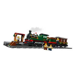 LEGO City 60511 Retro pociąg z lokomotywą parową, zestaw klocków 7+