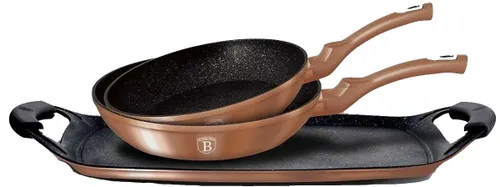 Zestaw patelni BERLINGER HAUS Rose Gold Edition BH/1669 (3 elementy)