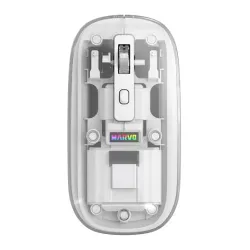 Myszka gamingowa Marvo Prism B10 Biało-przezroczysty