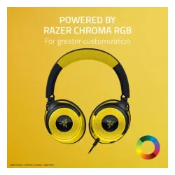 Słuchawki przewodowe z mikrofonem Razer Kraken V4 X Nauszne Pokémon Kanto Starters