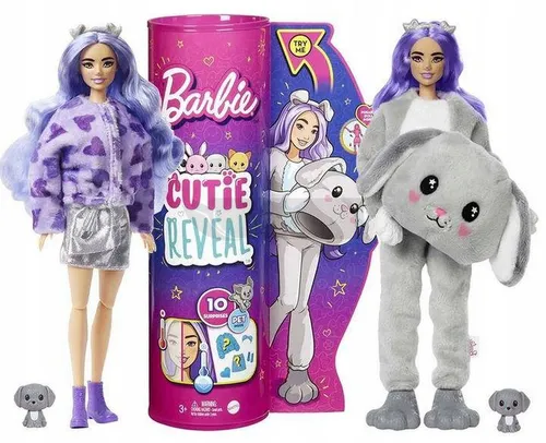 Lalka Barbie w przebraniu pieska Cutie Reveal HHG21