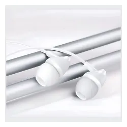 Słuchawki przewodowe USAMS EP-39 jack 3,5 mm Dokanałowe Mikrofon Biały