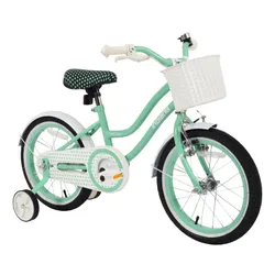 Rower dziecięcy INDIANA Pretty 16 cali dla dziewczynki Miętowy