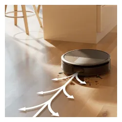 Robot sprzątający iRobot Roomba Max 775 Combo Funkcja mopowania Stacja oczyszczająca Tworzenie mapy pomieszczenia 63dB Czarny