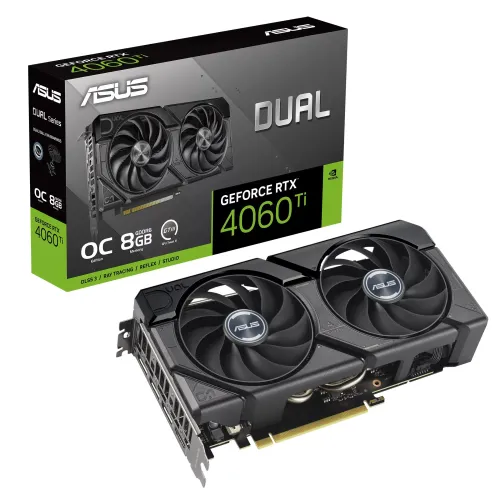 Karta graficzna ASUS Dual GeForce RTX 4060 Ti EVO OC Edition 8GB GDDR6 128bit DLSS 3