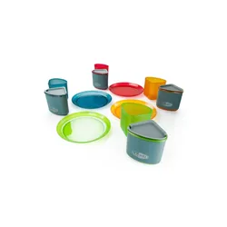 Naczynia turystyczne GSI Infinity 4 Person Compact Tableset - multicolor