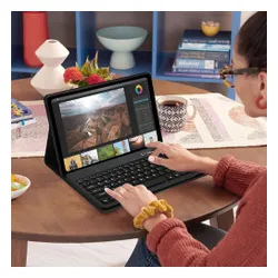 Etui na Galaxy Tab S9 FE+ Plus 12.4 X610/X616B TECH-PROTECT SC Pen + Keyboard Czarny Klawiatura