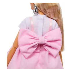 Lalka Barbie Deluxe Style Różowa sukienka z dużą kokardą HYV27