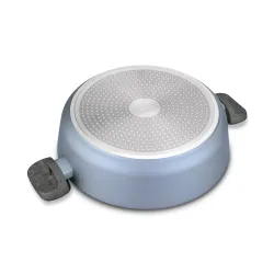 Patelnia nieprzywierająca z dwoma uchwytami i pokrywką STARKE PRO DOUBLE 28 cm