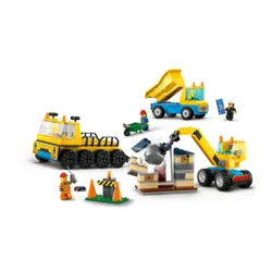 Lego City 60391 yıkım topu ile kamyon ve vinç