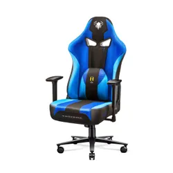 Fotel Diablo Chairs X-Player 2.0 Normal Size Gamingowy do 160kg Skóra ECO Tkanina Czarno-niebieski