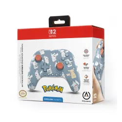 Pad PowerA Advantage Wireless Controller Pokemon Pikachu Moments do Nintendo Switch 2, Bezprzewodowy