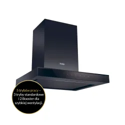 Okap Haier HATS6CBS4BWIFI Zdalne sterowanie Czarny mat