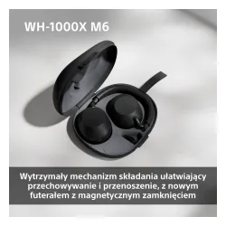 Słuchawki bezprzewodowe Sony WH-1000XM6 ANC Nauszne Bluetooth 5.3 Srebrny