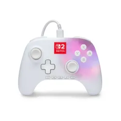 Pad PowerA Advantage Wired Controller Lumectra White do Nintendo Switch 2 Przewodowy