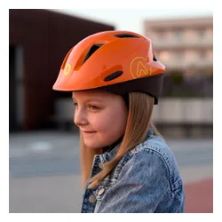 Kask rowerowy dziecięcy ATTABO Hinge pomarańczowy