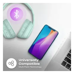 Słuchawki bezprzewodowe PowerLocus P7 Mint Nauszne Bluetooth 5.3 Miętowy