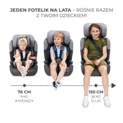 Fotelik samochodowy KINDERKRAFT Comfort Up I-Size Happy Shapes 76-150 cm (9-36 kg) Wielokolorowy