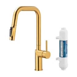 Bateria KFA Armatura Duero Pure 6623-312-31 Złoty mat Stal szlachetna