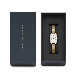 Daniel Wellington Quadro Roman Numerals 5-Link Watch DW00100688 Золото