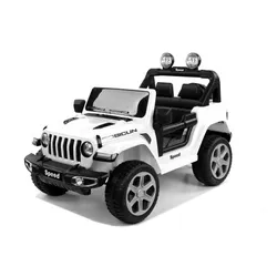 Samochód Na Akumulator Auto Dla Dziecka Jeep Speed 4X4 Eva Pilot Skóra