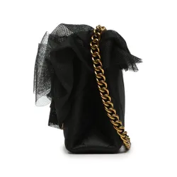 Kurt Geiger 690-Ruffle Mini Kensington 9963000609 Geantă Neagră