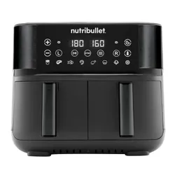 Air Fryer Frytkownica beztłuszczowa NUTRIBULLET Twin Drawer NBA081B 8l z podwójnym koszem