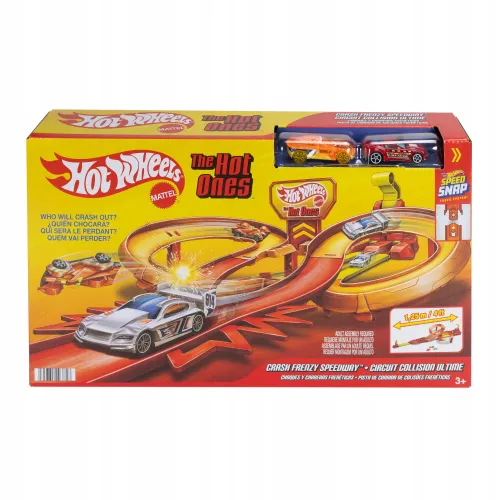 Hot Wheels Rajdowa kraksa Tor wyścigowy Zestaw Zabawka 3+ JFD11