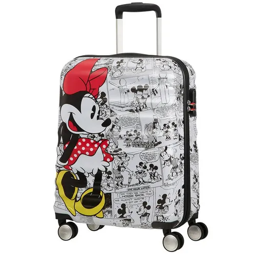 Чемодан/ручная кладь American Tourister Wavebreaker Disney - Minnie comics white