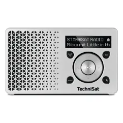 Radioodbiornik TechniSat DigitRadio 1 Radio FM DAB+ Srebrny