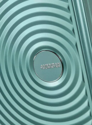 Walizka mała American Tourister Soundbox Alu - dusty turquoise