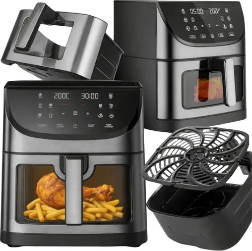 Air Fryer Frytkownica beztłuszczowa EXTRALINK EX.97676  8l z 10 automatycznymi programami i okienkiem do obserwacji postępów gotowania